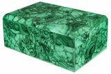 Wide Malachite Jewelry Box - Congo #227195-1